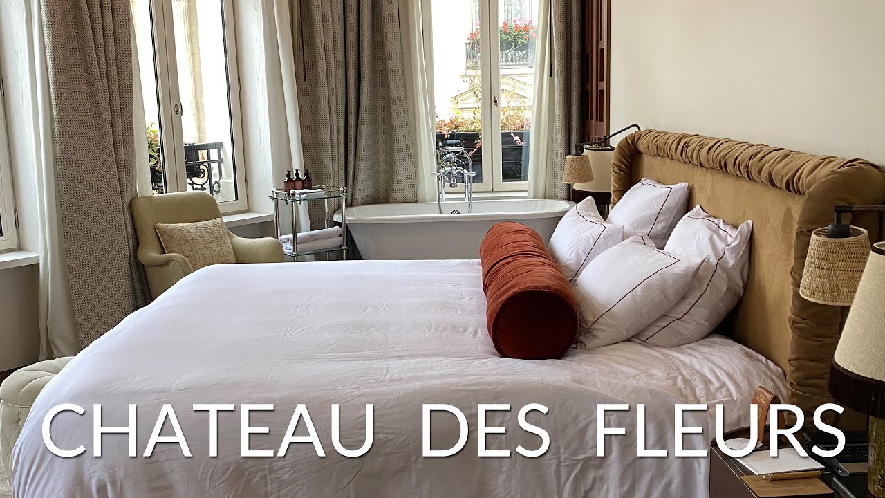 Tour Chateau des Fleurs in Paris France - Full Room Tour of the Corner Junior Suite -Five Star Hotel