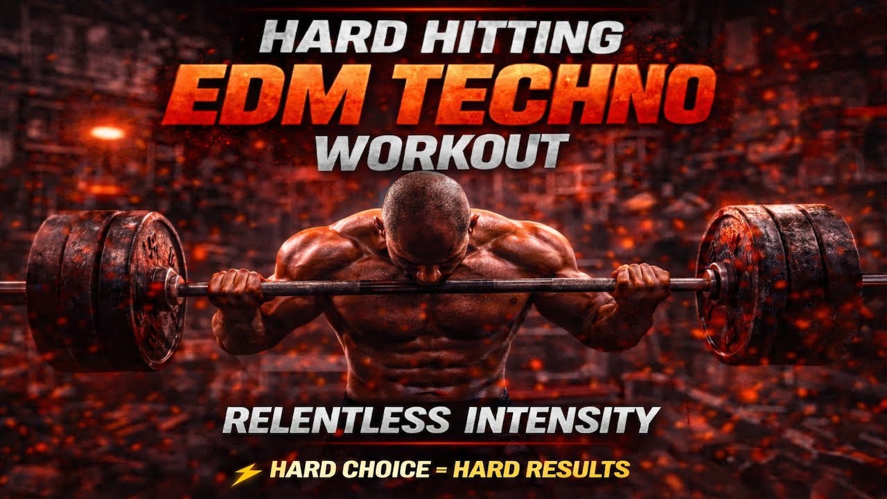 Aggressive EDM Techno Workout ⚡ Hard Gym Music for Focus & Enduranceᴴᴰ | Motivate me