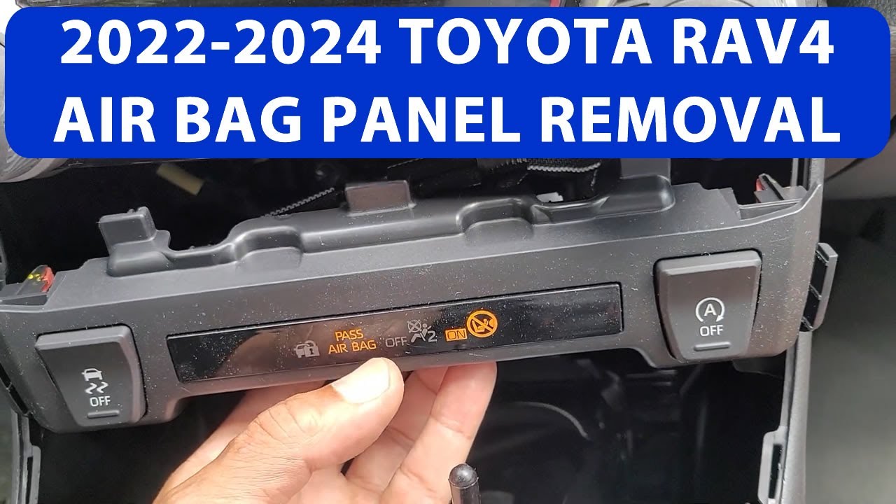 How To Remove 2022-25 Toyota Rav4 Passenger Airbag/Start Stop/Traction Control Center Dash Panel.