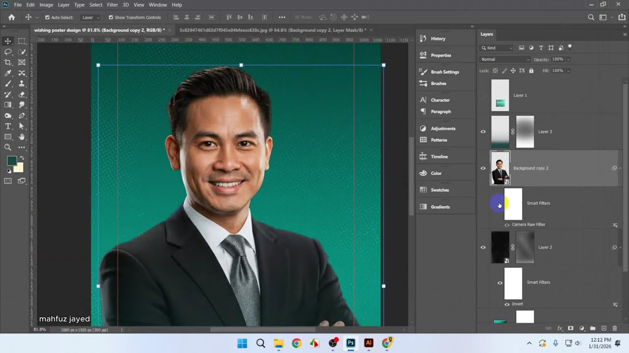 Professional Wishing Poster Design in Photoshop