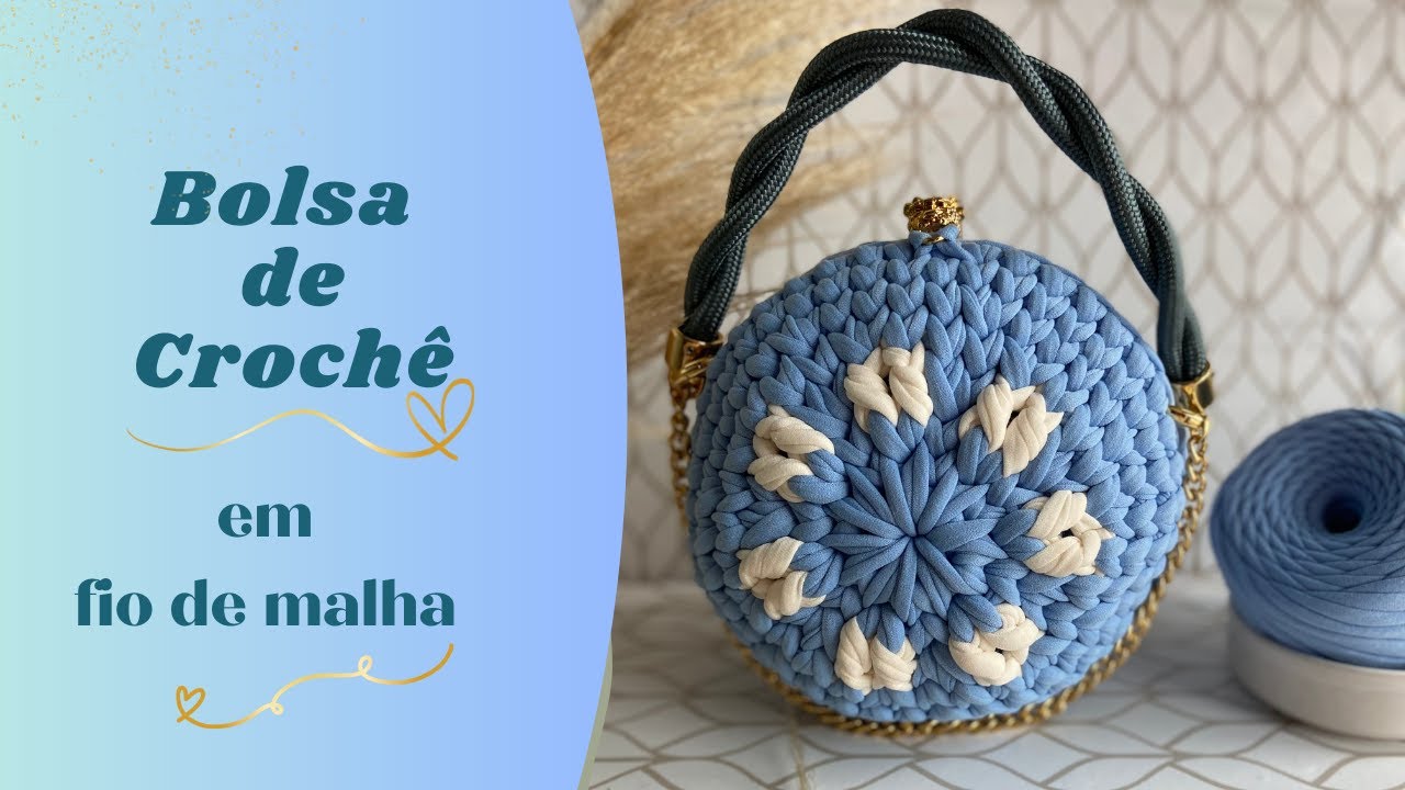 BOLSA DE CROCHÊ - BOLSA BOHO - BOLSA REDONDA