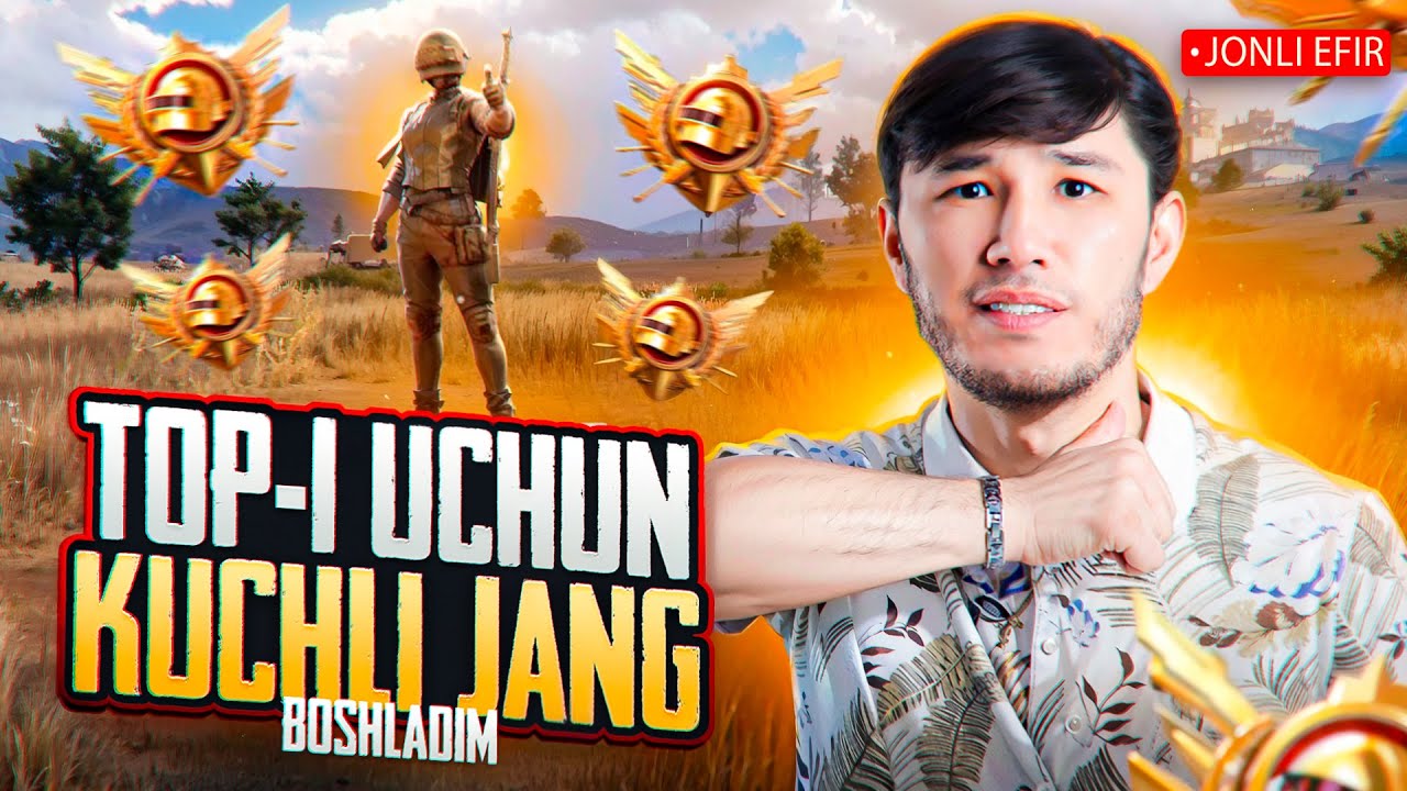 YORAMAN LUBOYINI TOP-1 UCHUN KUCHLI KURASHGA BEL BOG'LAGANMAN ➤ 🇺🇿🔥- PUBG MOBILE