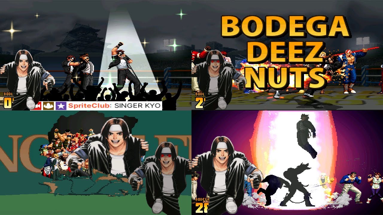 Mugen - KOF - WannaKOF Character Intro + Super Moves - 搞笑KOF人物介紹