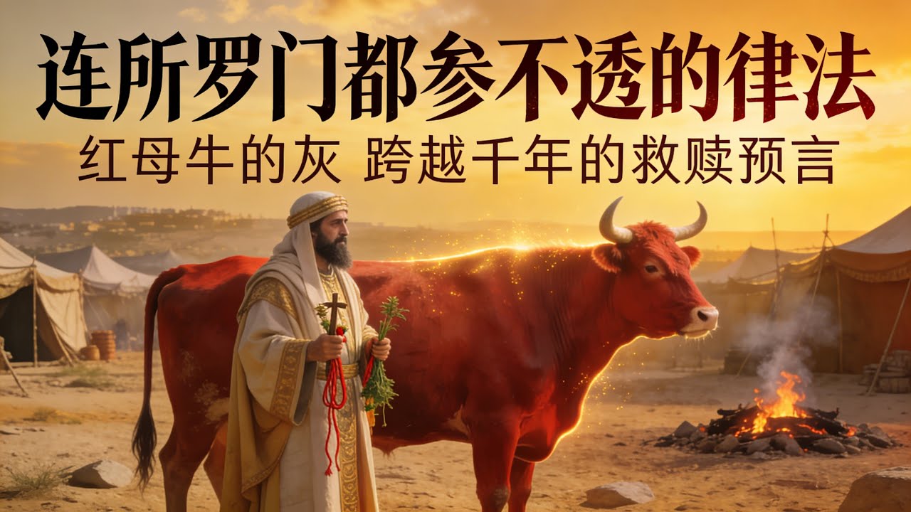 連所羅門都參不透的律法？揭開《民數記》紅母牛的灰與耶穌死在營外的驚人關聯 #聖經預言 #耶穌 #紅母牛