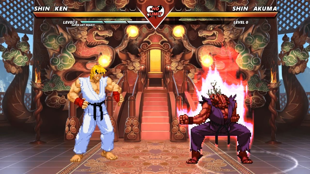 SHIN KEN vs SHIN AKUMA - The most epic fight ever made❗