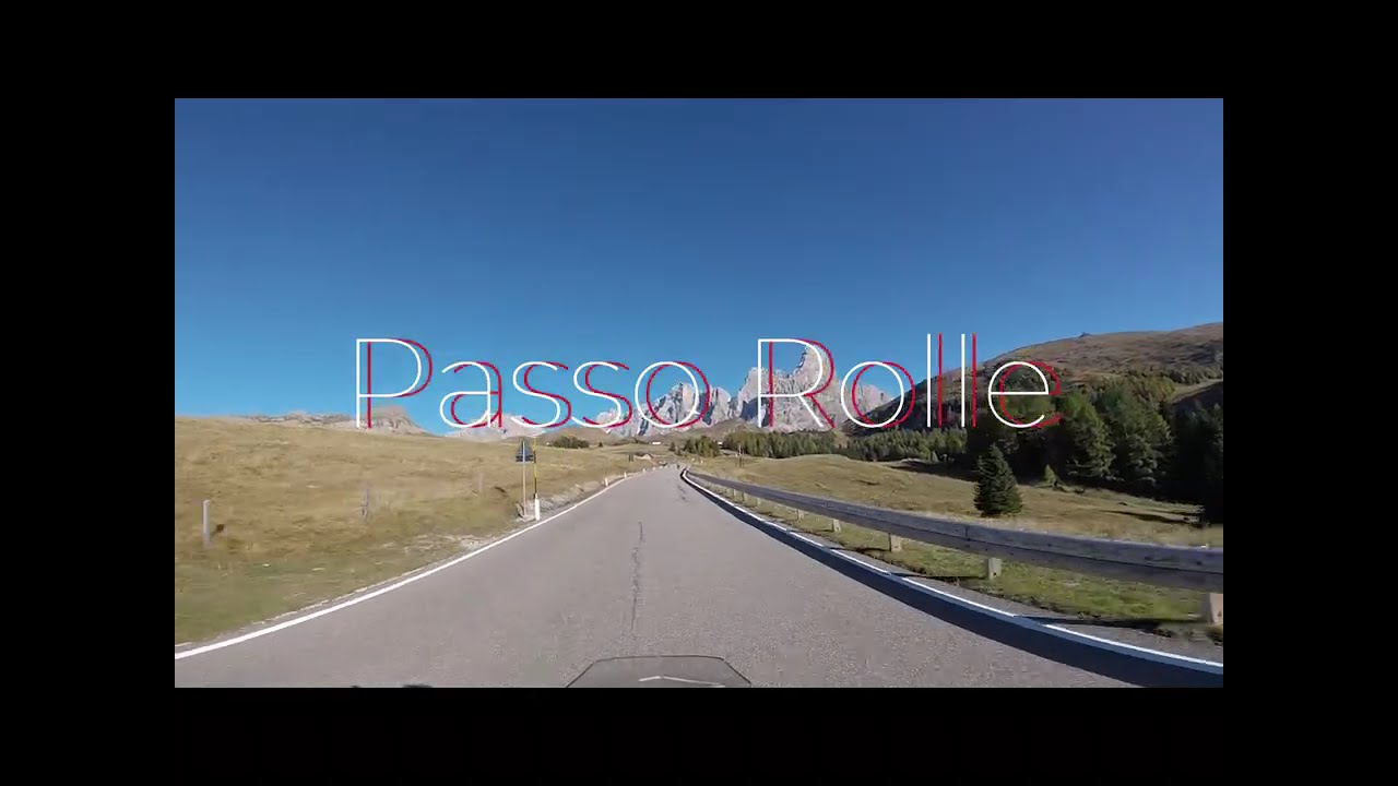 Passo Manghen Passo Rolle in moto d'autunno