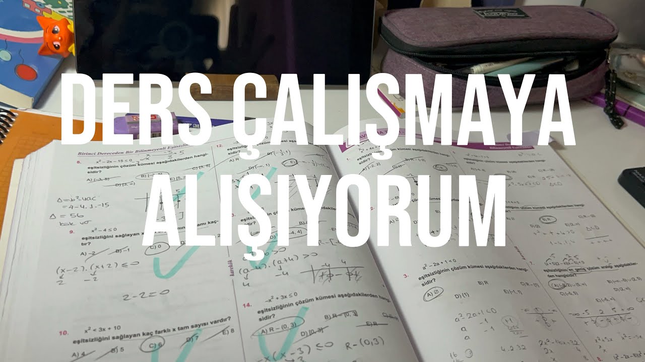 ders çalışmaya alışıyorum | nehir