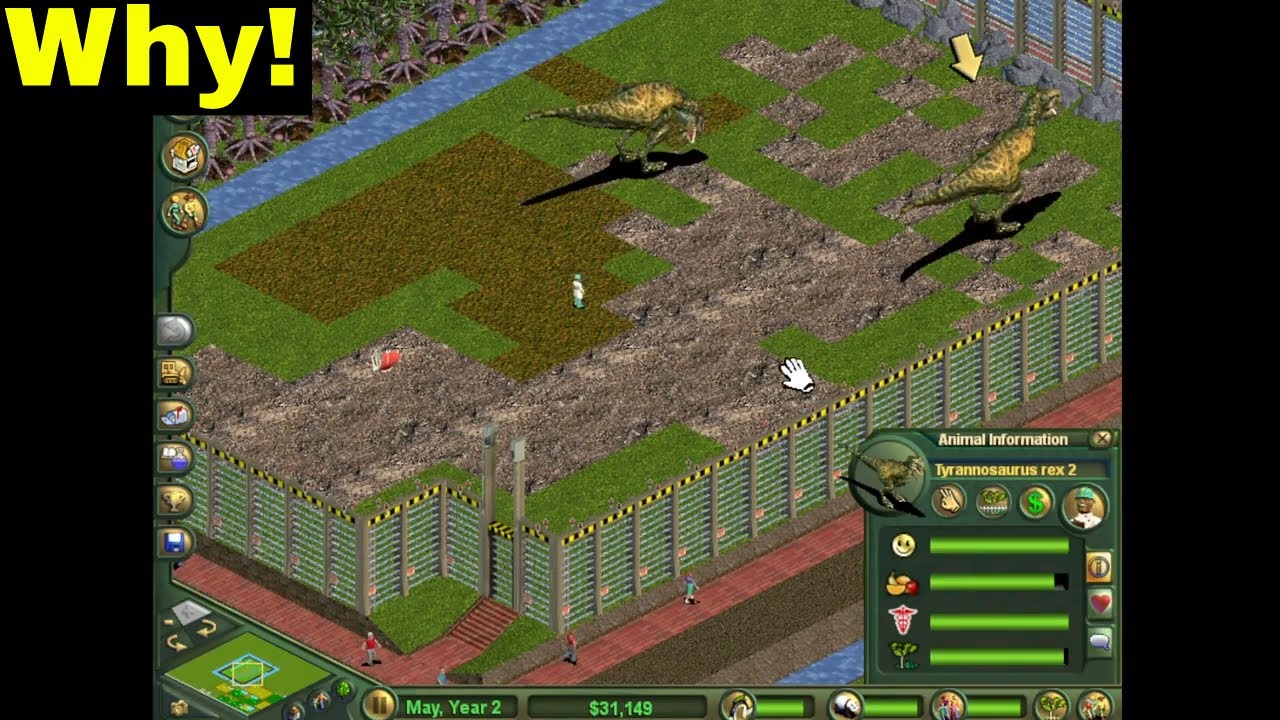 T-Rex are ANNOYING!! (Zoo Tycoon Pt. 59)