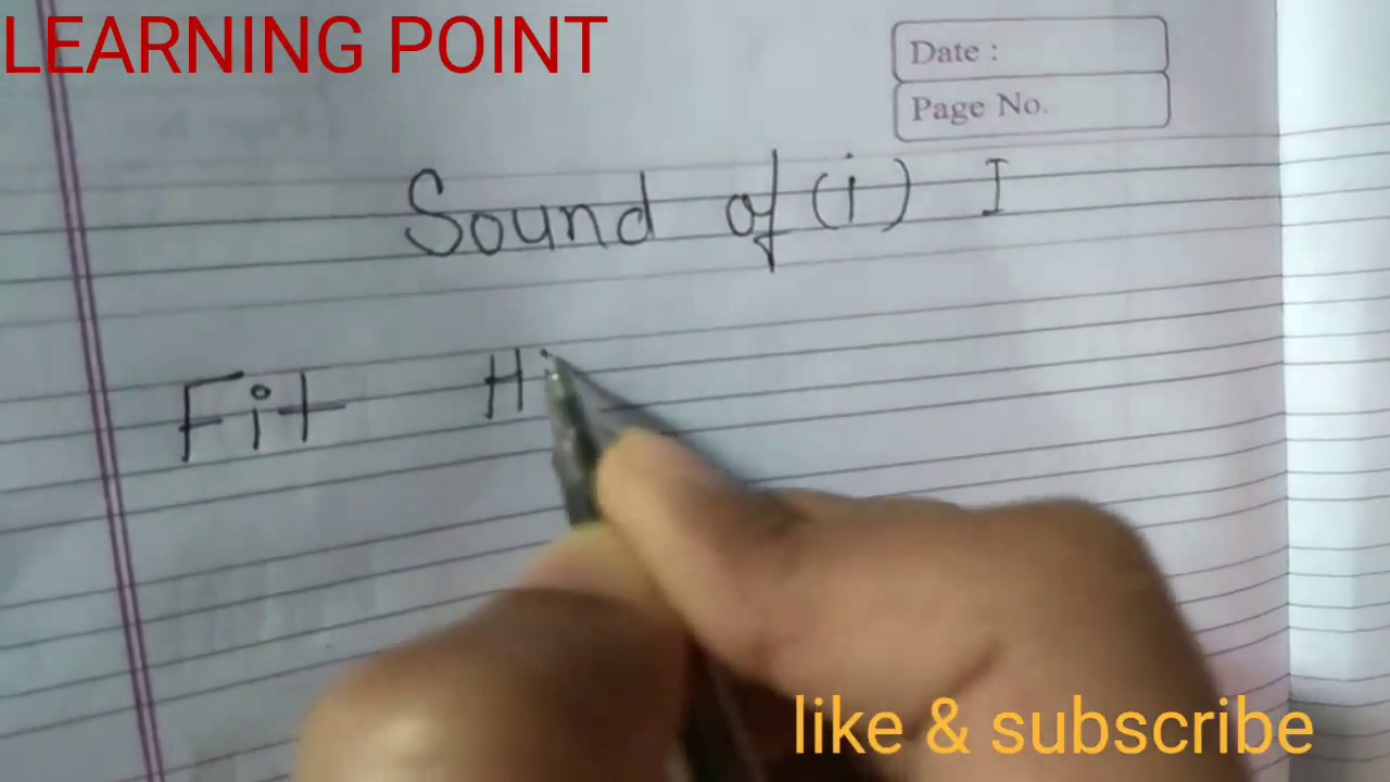 SOUND OF I , LEARN ENGLISH
