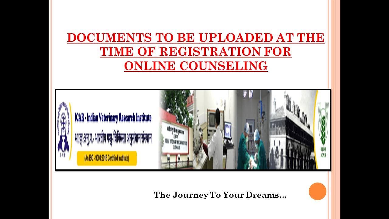 IVRI BVSc & AH #Documents Required For Counselling