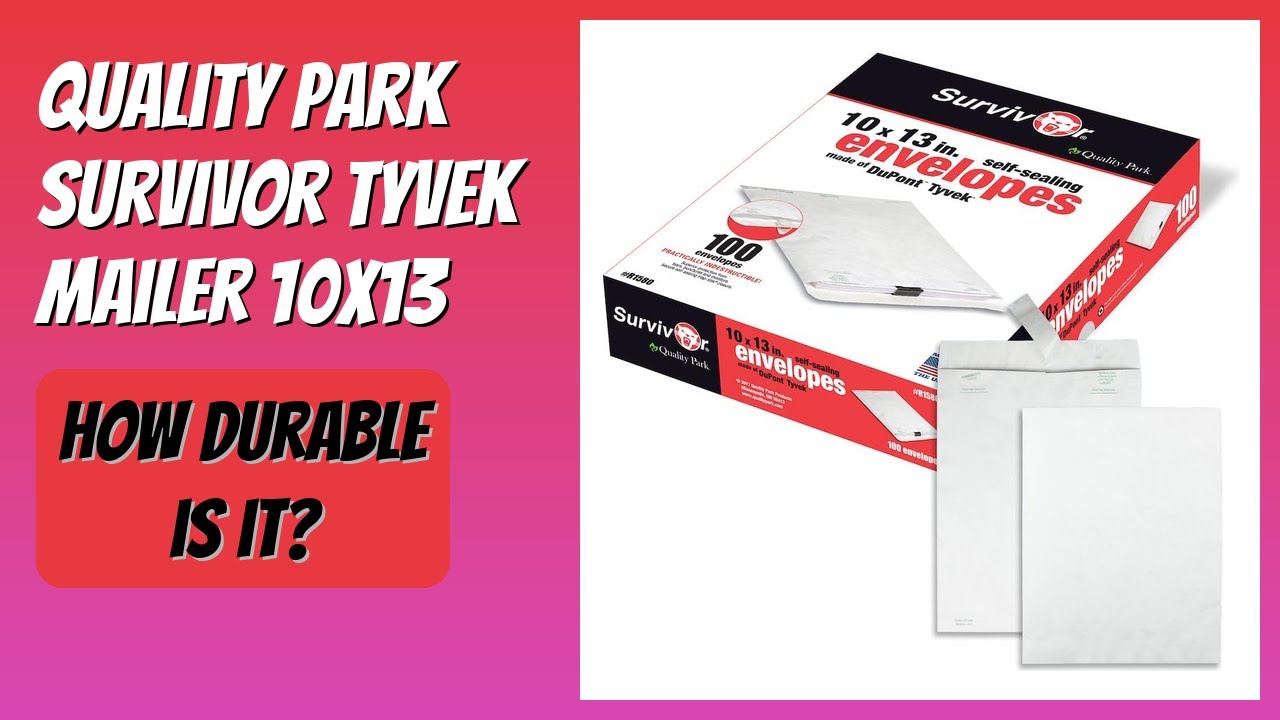 REVIEW (2026): Quality Park Survivor Tyvek Mailer 10x13. Features
