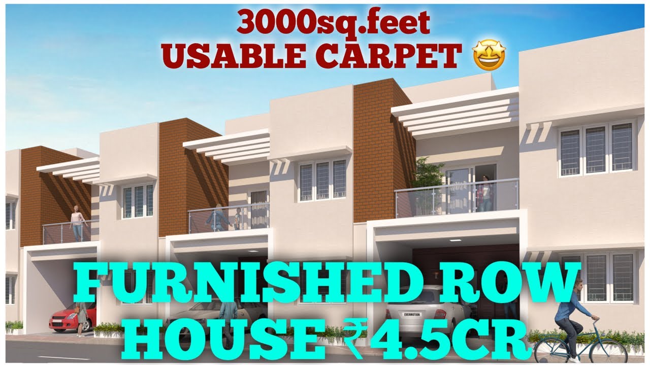 5bhk row house with 3000 carpet area @4.50cr negotiable. at Mira Bhayander #rowhouse