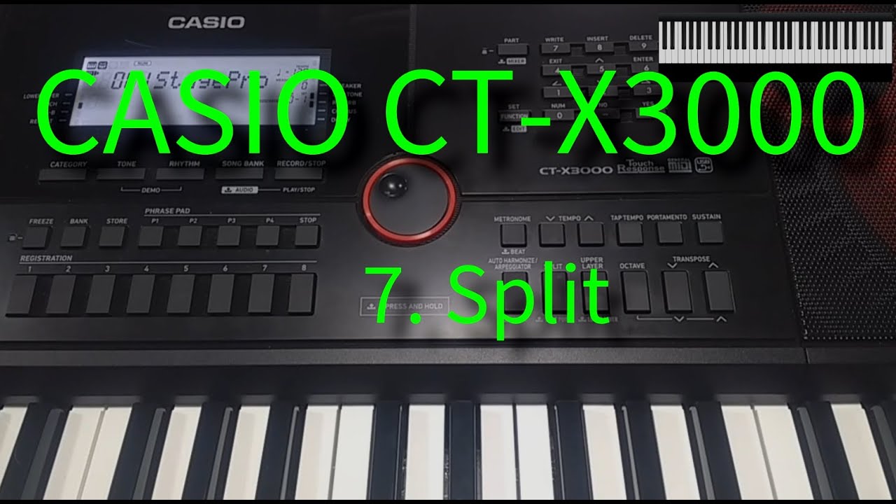 Casio CT-X3000 Splits