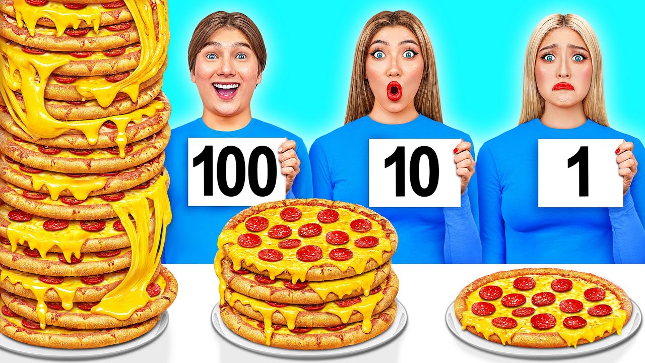100 Слоев Еды Челлендж | Смешные Cитуации от Super Hyper DO