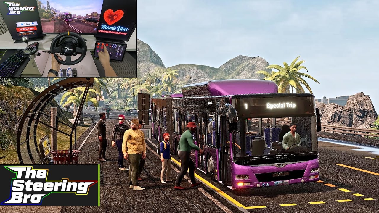 MAN Lion's City Articulated Bus Smooth Driving - Bus Simulator 21 | Thrustmaster TX