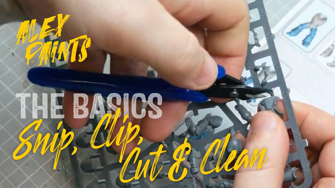 How to Snip, Clip, Cut & Clean Miniature Model Sprue Parts - The Basics