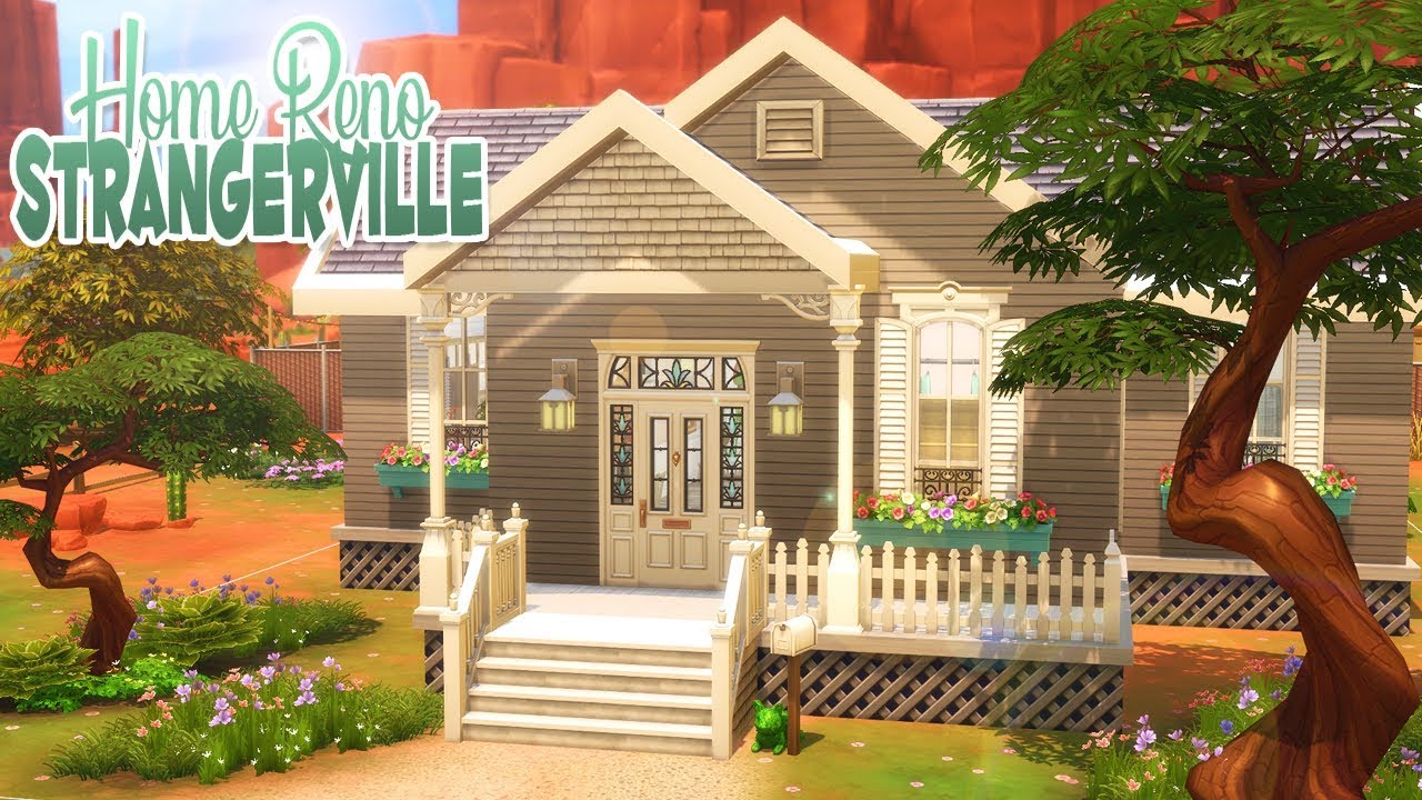 STRANGERVILLE HOME RENO | The Sims 4 SPEED BUILD (No CC)