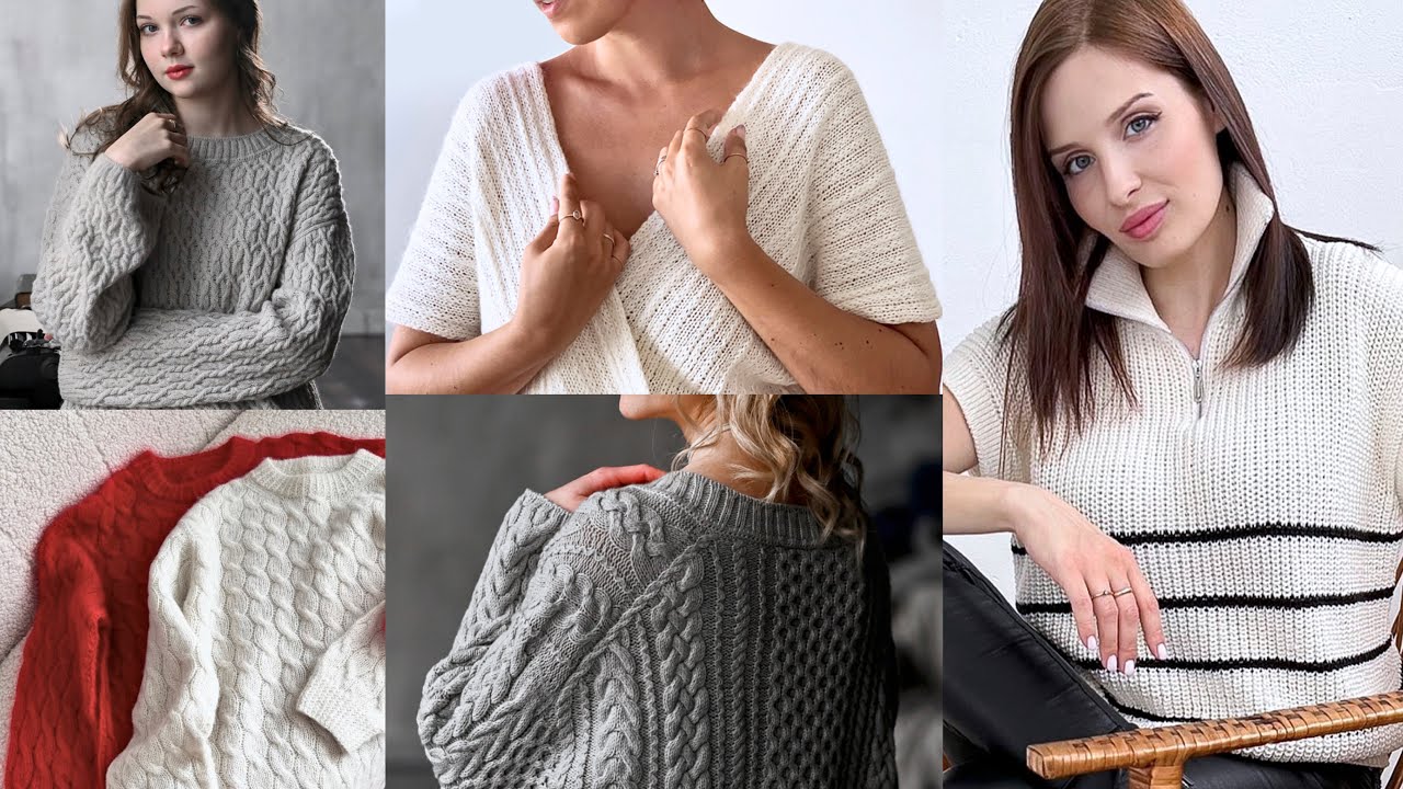 Ukrainian Knitting Patterns available in English. Sweaters and Cardigans.