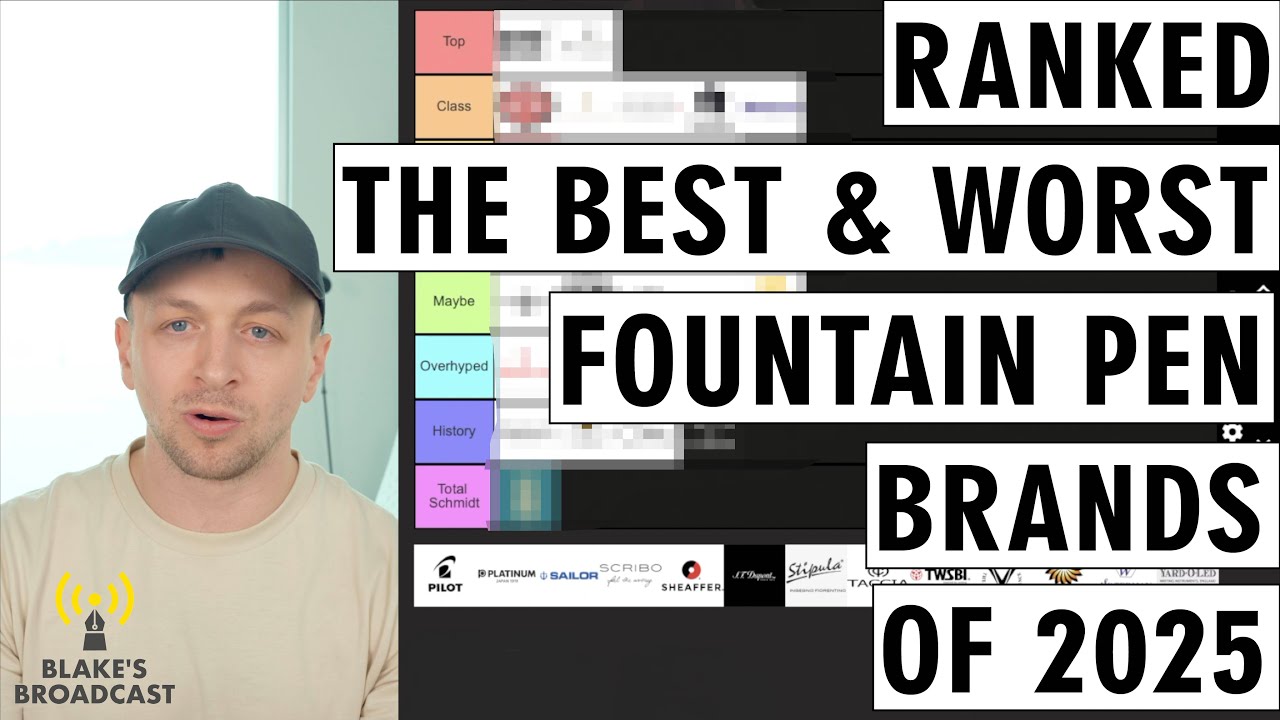 The Best & Worst of 2025 - Fountain Pen Brands Tier List 4K