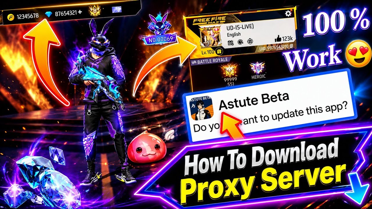 How To Download Free Fire Proxy Server  Astute Beta In Full Setup #freefire #proxyserver #astutebeta