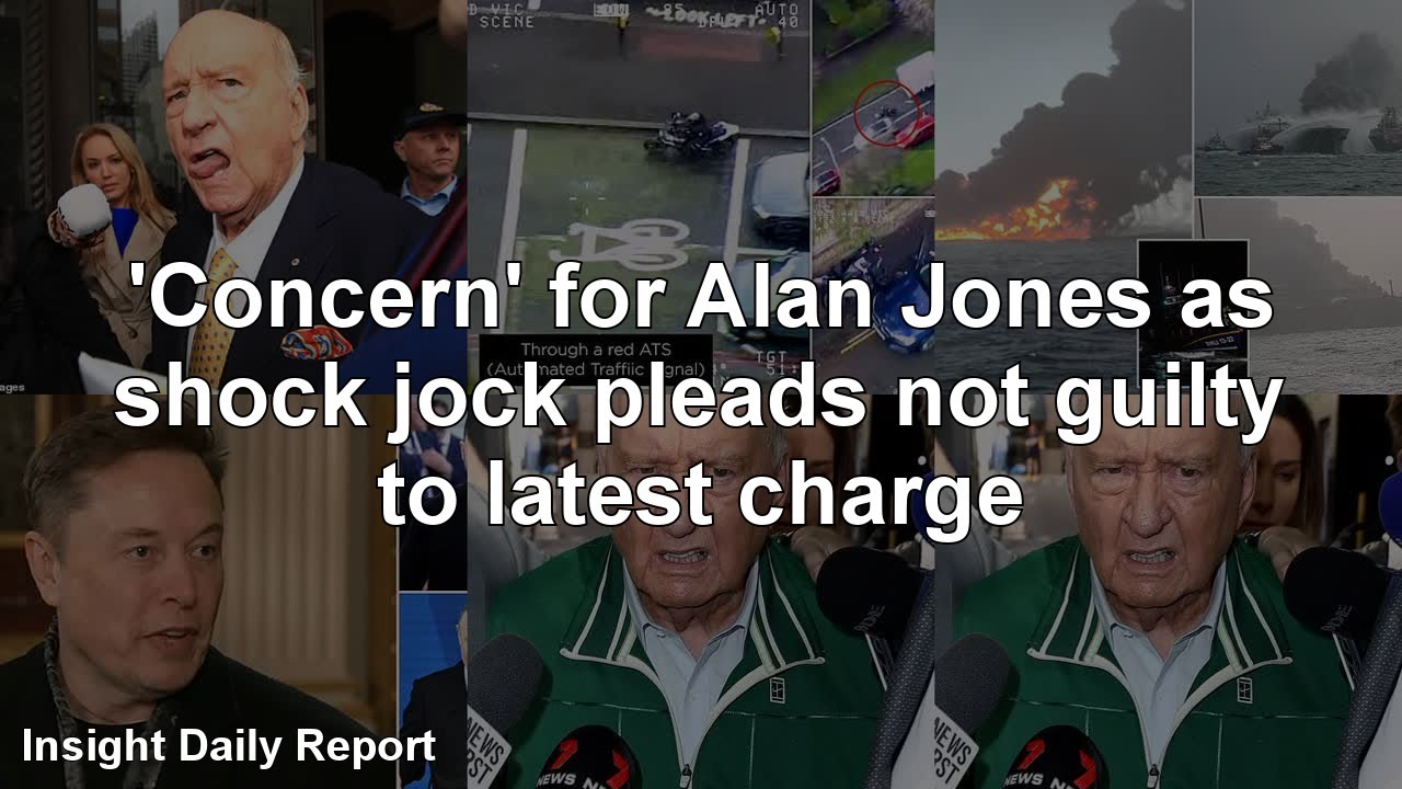 'Concern' for Alan Jones as shock jock pleads not guilty to latest charge