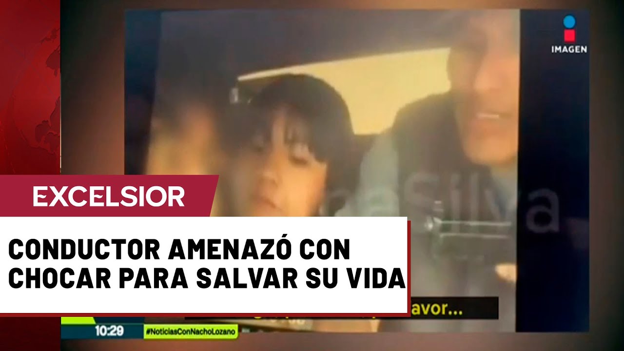 Chofer de Uber evita asalto en Puebla al acelerar y amenazar con estrellarse