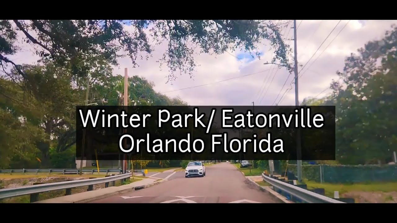 [4k] Eatonville/Winter Park Orlando Florida Driving Tour 