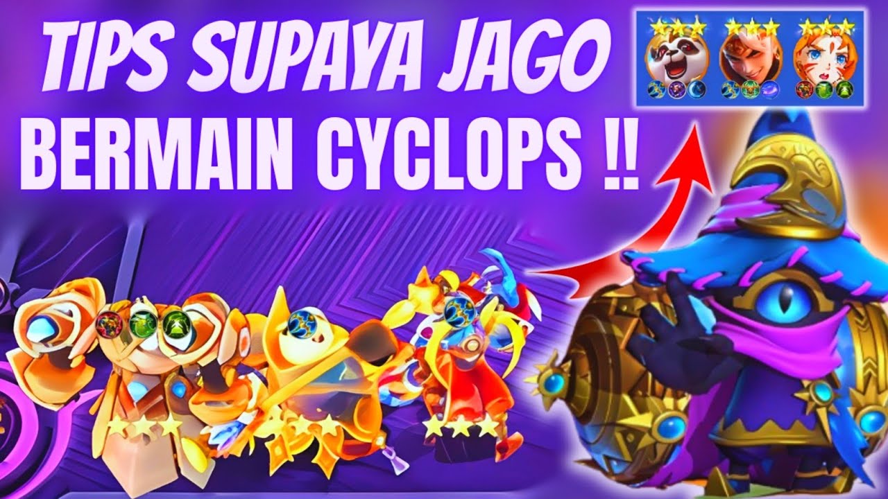 CARA MUDAH MAIN CYCLOPS‼️PANEN 3 HERO LEGEND BINTANG 3 BRO !! CARA BERMAIN COMMANDER CYCLOPS TERBARU