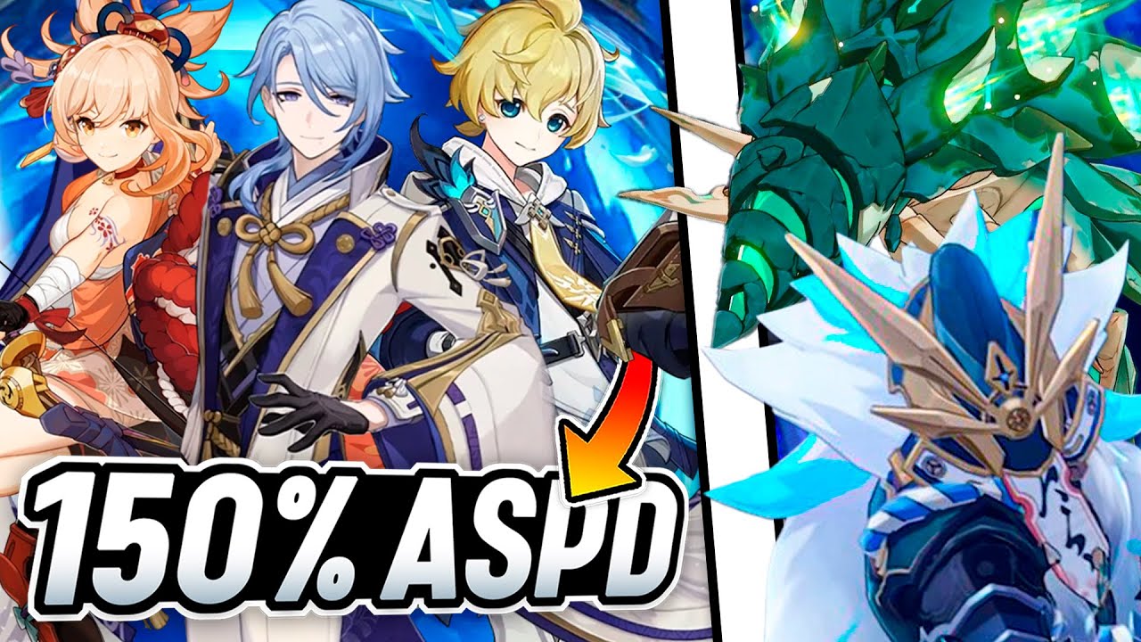 YOIMIYA Y AYATO + de 150% de VELOCIDAD DE ATAQUE!!💥 ABISMO con MIKA - Genshin Impact