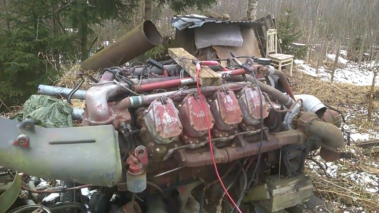 Iveco 18 liter V8 start and running