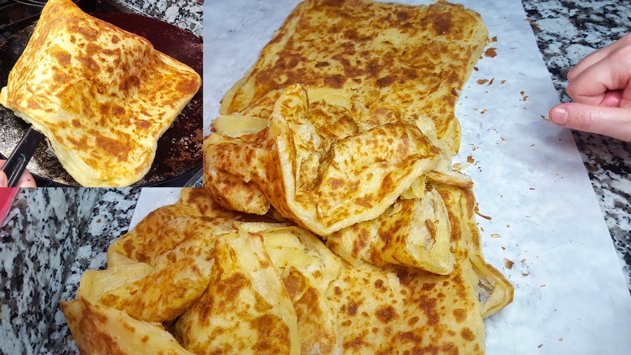 طلبية للعيد👌عجنيه فالليل وطيبيه فصباح مسمن كبير مفرك بطريقة طي خرافية ساهلة ماهلة/متشبعوشي منو😋جربوه