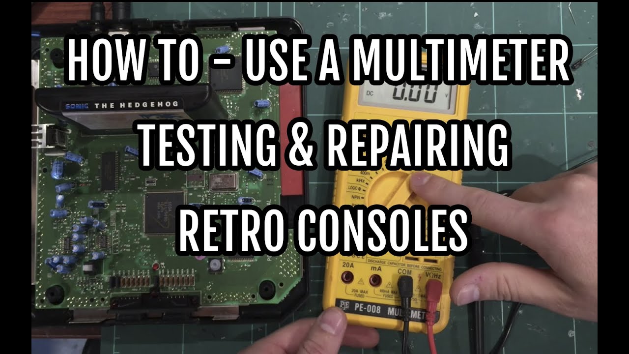How to use a Multimeter on retro consoles tutorial demonstration
