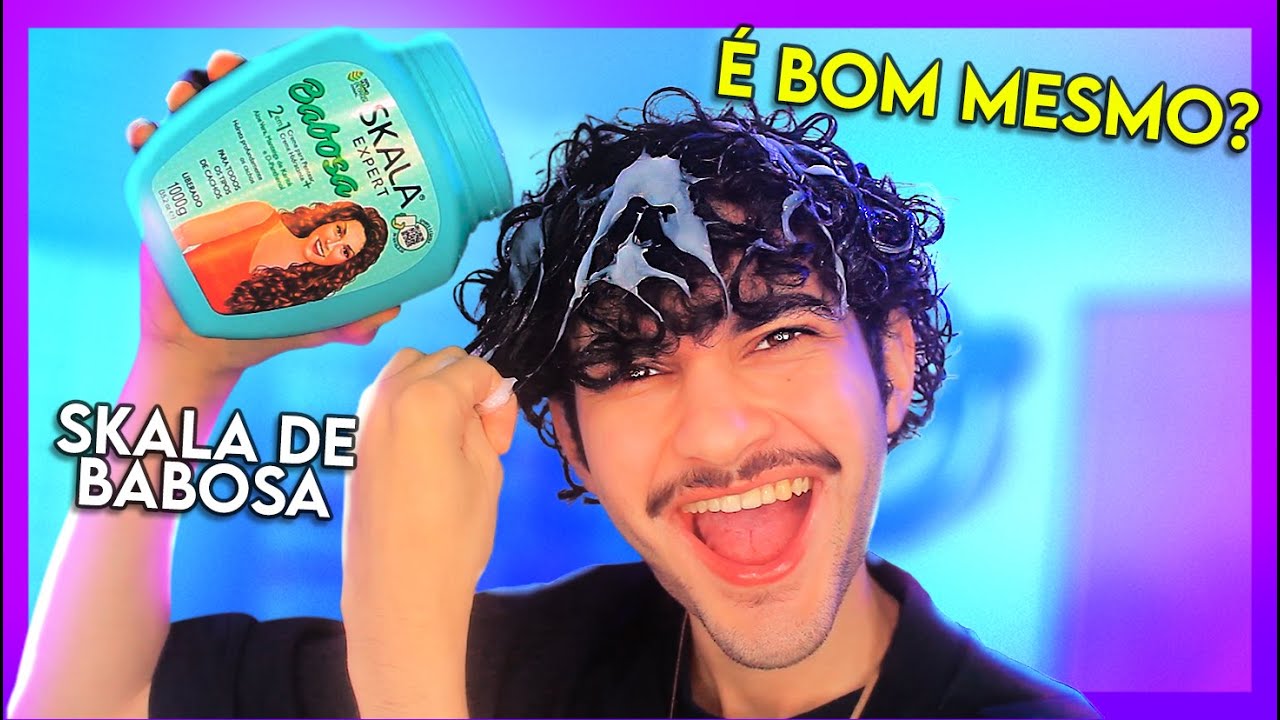 FITAGEM com CREME SKALA BABOSA | cabelo cacheado masculino