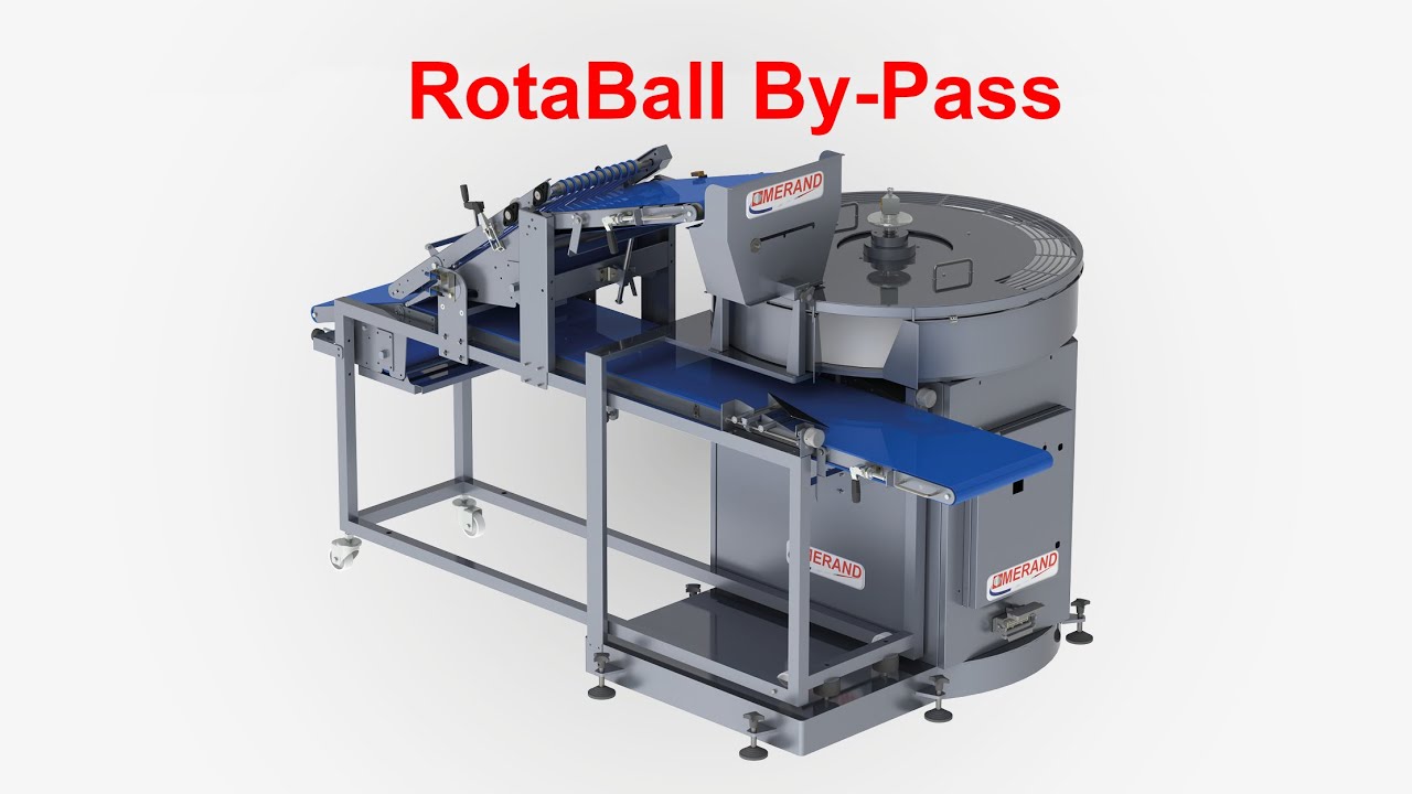 Production de boules et de ciabattas | Bouleuse excentrique RotaBall avec le by-pass int&eacute;gr&eacute;