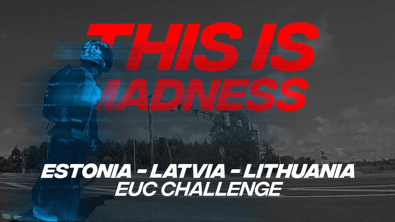 3 Countries, 500 km on Electric Unicycle in One Go | Baltic Challenge