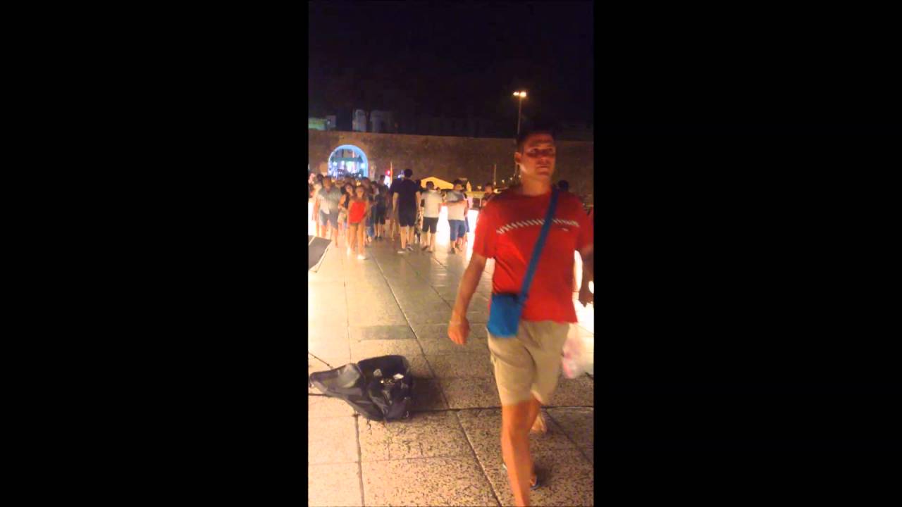 Zadar, Croatia ...streetartist and the music! ...really beautiful mood by this guy!