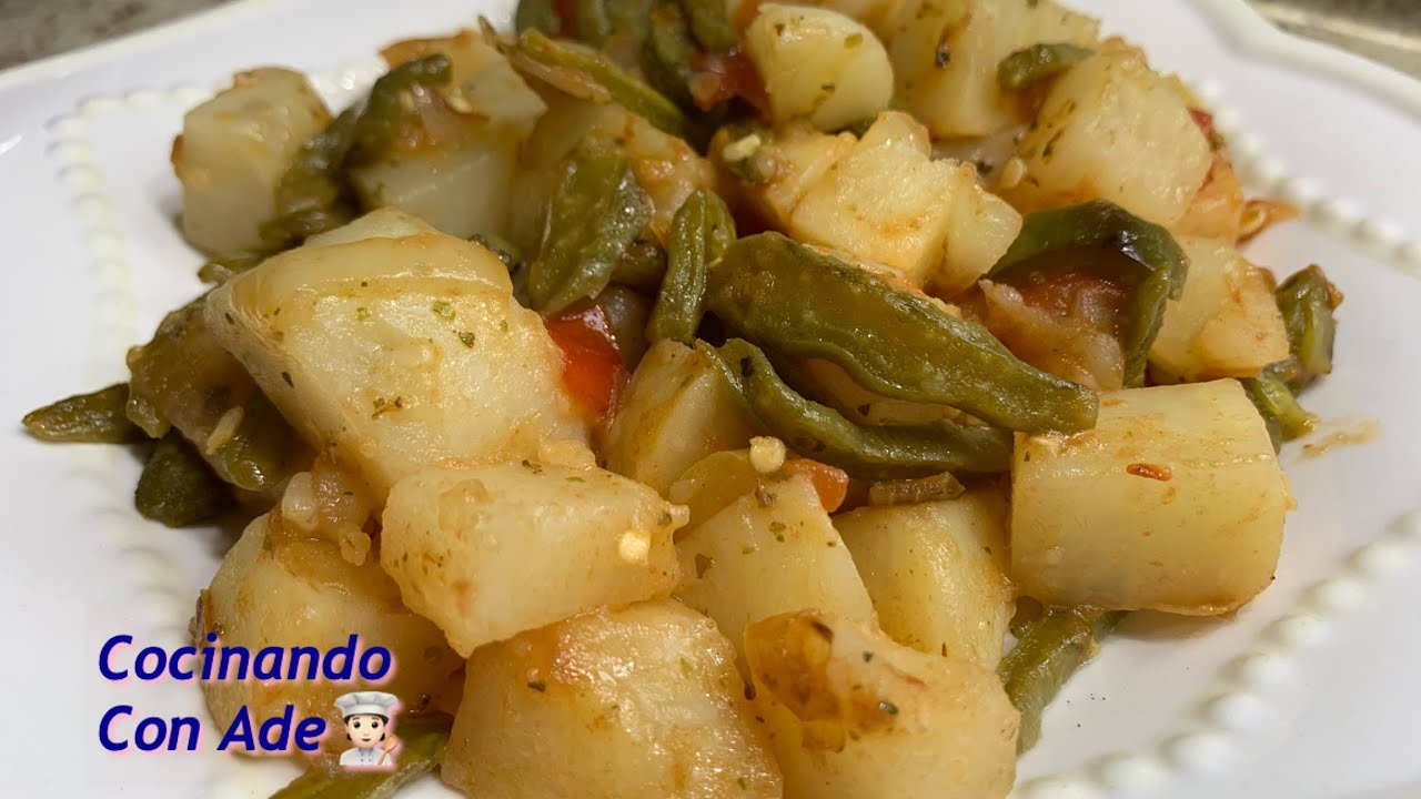 Papas ala Mexicana con nopales! Riquísimas!