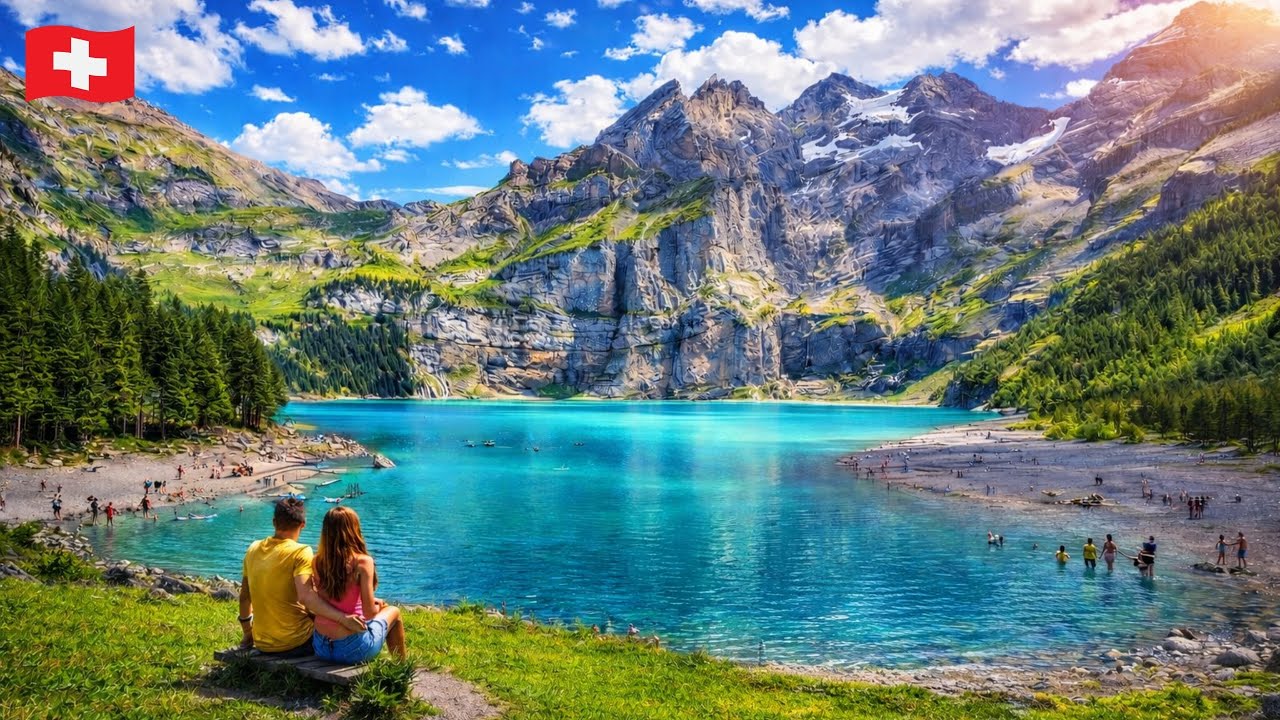 The Most Beautiful Lakes in the World - Oeschinensee, Switzerland