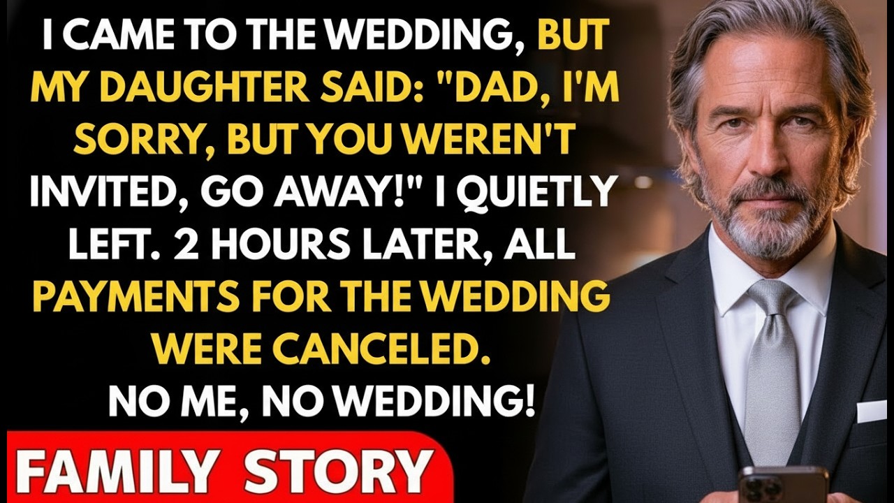 I CAME TO THE WEDDING, BUT MY DAUGHTER SAID: 