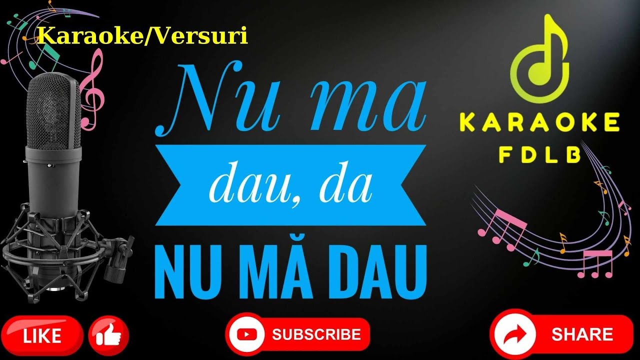 Nu mă dau, da' nu mă dau //Karaoke//Versuri//Negative//Populara🛑Re/minor🛑