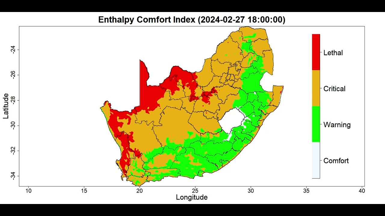 Enthalpy Comfort Index Map