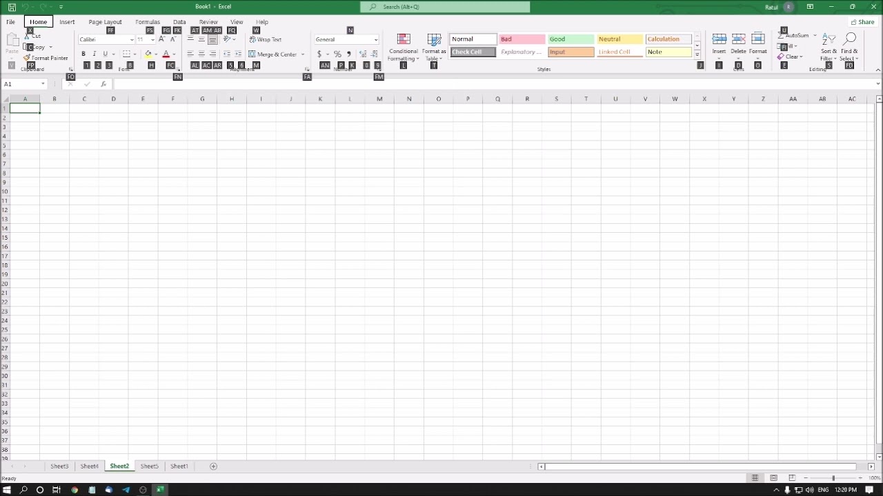Advance Excel 2 | How To Insert, Delete and Rename Sheets using Screen Reader | Full Tutorial