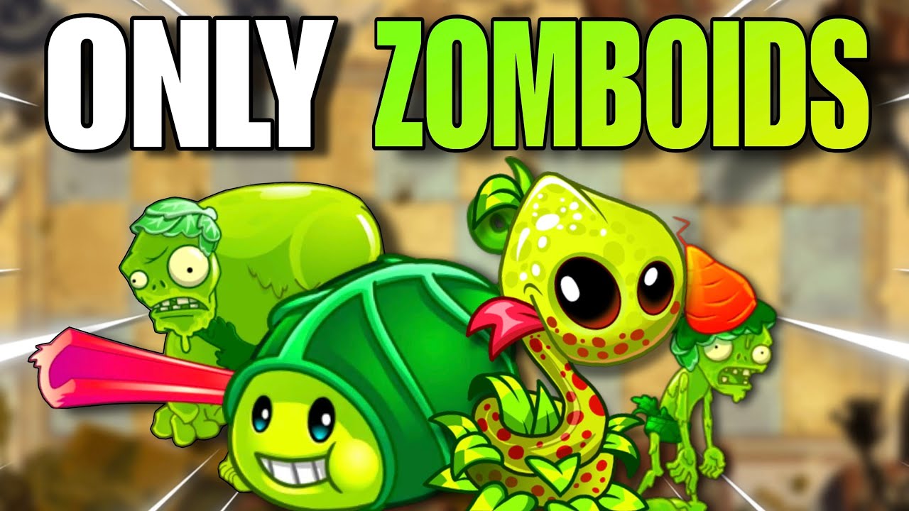 Can you beat Plants vs Zombies with ONLY ZOMBOIDS?