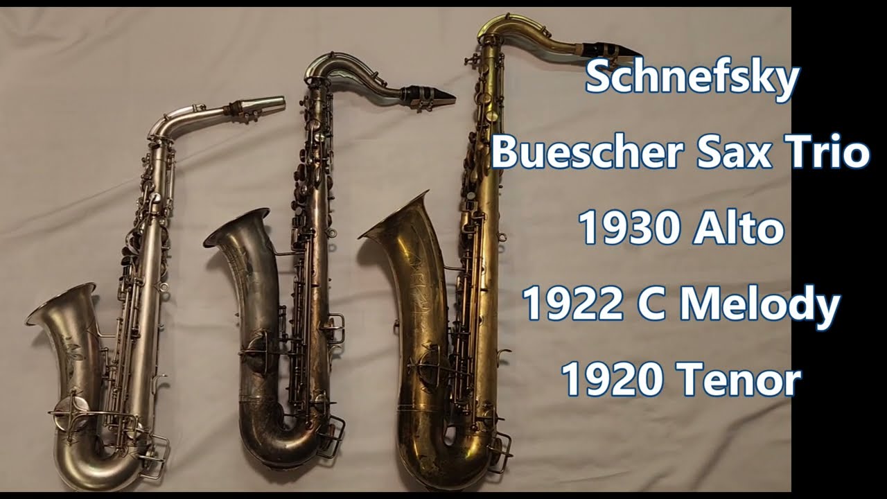 Buescher Sax Trio - Schnefsky - Alto, C-Melody and Tenor