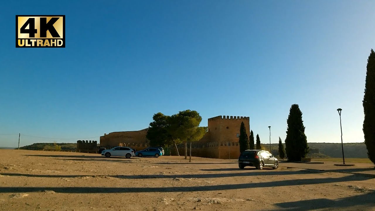 4K Route through Spain 50 Min Ruta por La Mancha Ch3 Valdepeñas, La Solana, Castillo de Peñarroya
