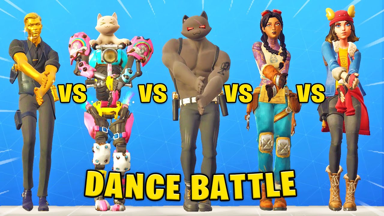 Fortnite Bosses in Dance Battle (Midas, Jules, Kit, Meowscles, TNTina)