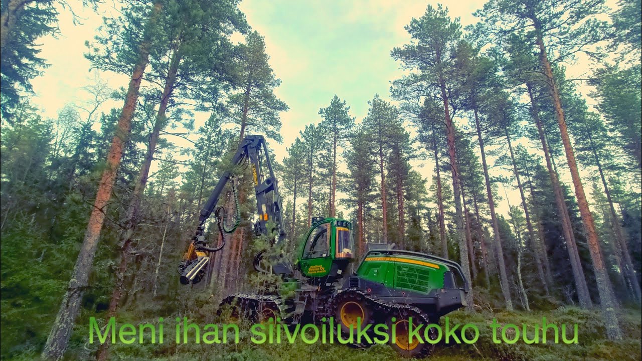 Harvennus meni ihan siivous hommiksi  John Deere 1170G H423 IBC