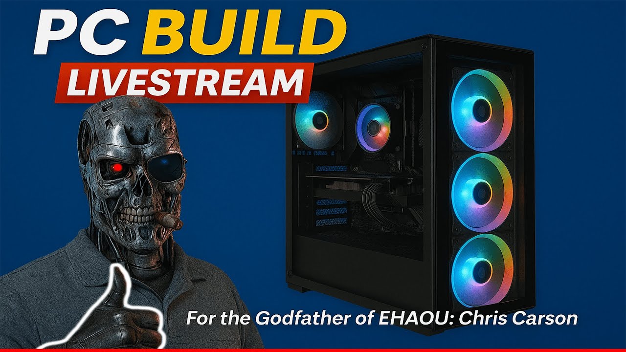 LIVE PC build for @NEOTHEONE785-99⁩  It's time to build a streaming PC for the GODFATHER OF EHAOU