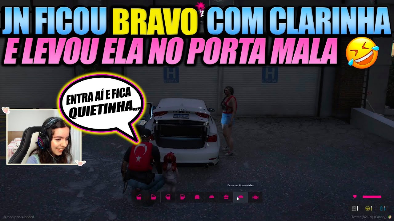 CLARINHA BRIGOU COM JN, E ELE A DEIXOU DE CASTIGO KKKKKK