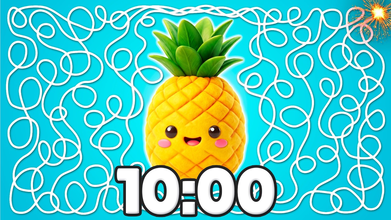 10 Minute [SUMMER] Timer 🍍☀️💥 | Tropical Classroom Countdown!